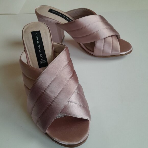 Steven by Steve Madden Zada Satin Mule Size 7 Color Brown - Picture 10 of 14